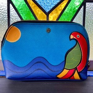 Tory Burch Leather Cosmetic Case 🦜